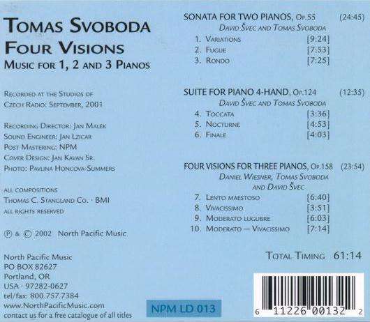 Svoboda 'Four Visions' CD